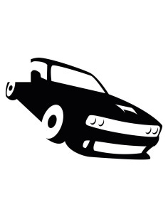 Nálepka na stenu k vypínaču svetla dodge charger 2