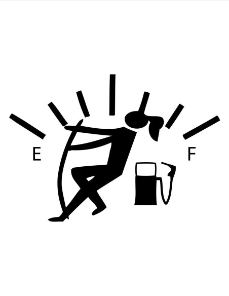 Nálepka prázdna nádrž