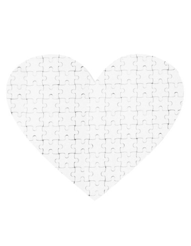 Puzzle s vlastnou potlačou v tvare srdca