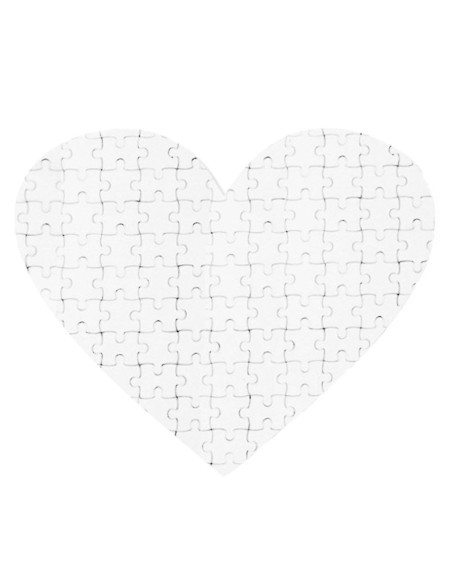 Puzzle s vlastnou potlačou v tvare srdca