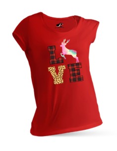 Dámske tričko s nápisom love