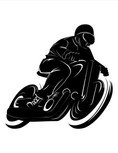 Nálepka na auto oldschool motorka 2