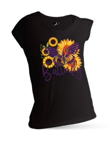 Dámske tričko s potlačou butterfly