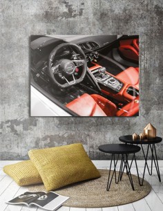 Obraz audi R8 interier
