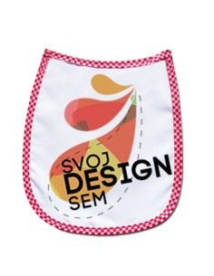 Detský podbradník dievčenský s vlastnou potlačou