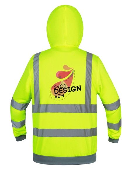 Reflexná mikina s vlastnou potlačou