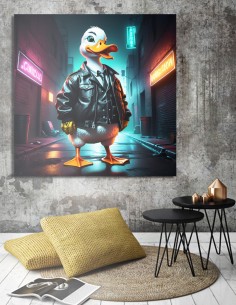 Obraz na stenu s káčerom cyberpunk