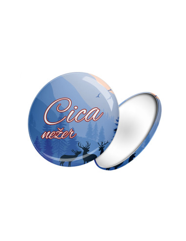 Okrúhly odznak cica nežer (magnetický)