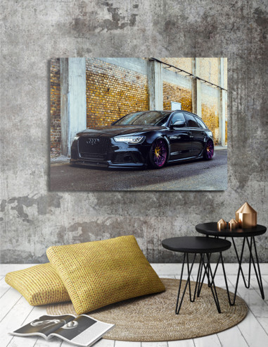 Obraz na plátne Audi RS6 C7 čierna farba