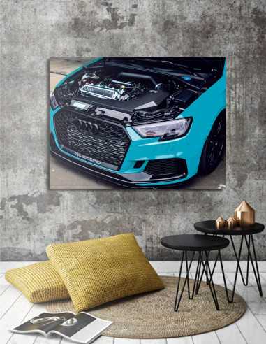 obraz audi rs3 na plátne - moto dekorácia na stenu