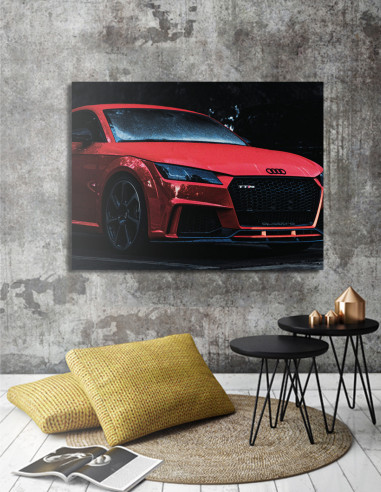 obraz audi tt rs na plátne – štýlová moto dekorácia na stenu