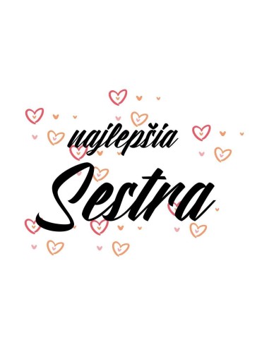 Hrnček najlepšia sestra