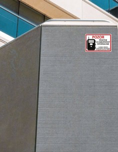 Nálepky sada priestor je zabezpečený fotopascami 2