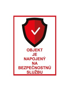 Nálepky sada objekt napojený na bezpečnostnú službu