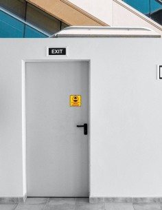 Nálepka zákaz vstupu bez respirátora FFP2 2