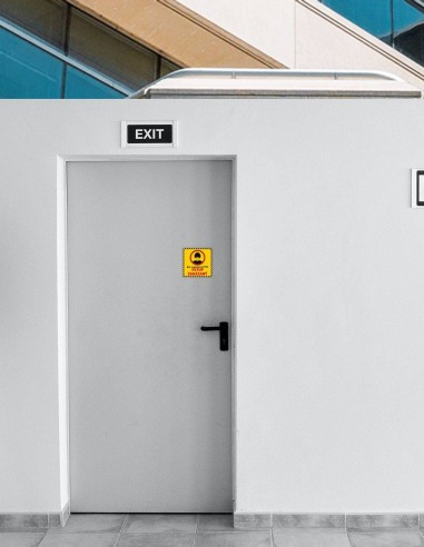 Nálepka zákaz vstupu bez respirátora FFP2