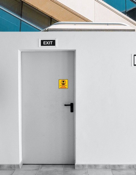 Nálepka zákaz vstupu bez respirátora FFP2