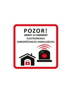 Nálepky sada pozor objekt je chránený signalizáciou