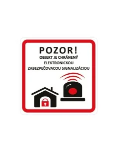 Nálepky sada pozor objekt je chránený signalizáciou