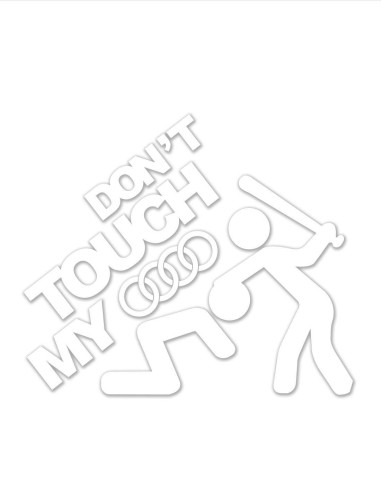 Nálepka don´t touch my audi
