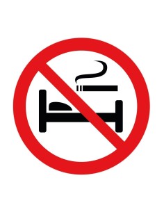 Nálepka zákaz fajčiť na izbe