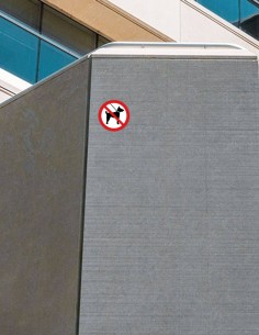 Nálepka zákaz venčenia psov 2