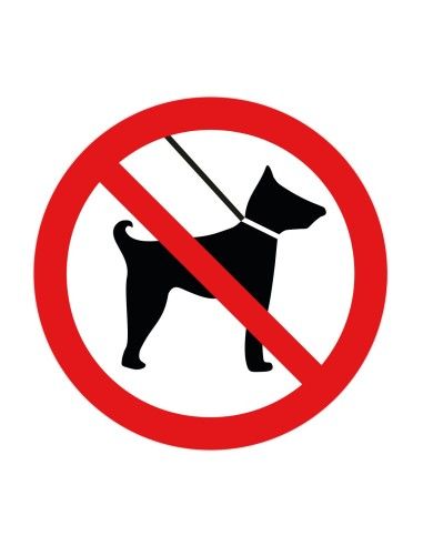 Nálepka zákaz venčenia psov