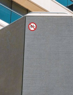 Nálepka zákaz vstupu s bicyklom 2