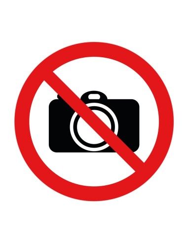 Nálepka zákaz používania fotoaparátu