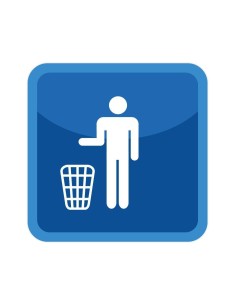 Nálepka smetný kôš