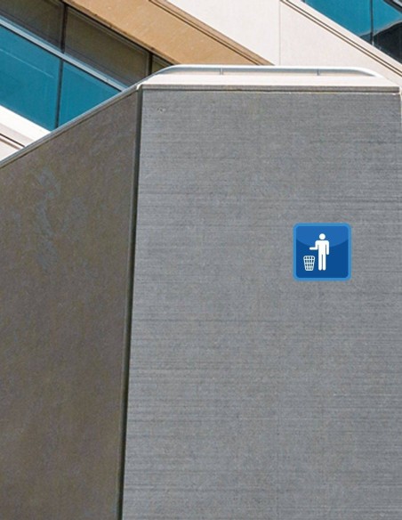 Nálepka smetný kôš