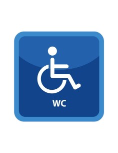 Nálepka WC pre hendikepovaných ľudí