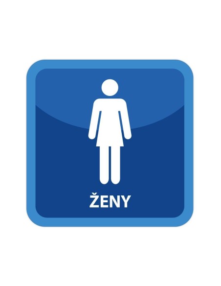 Nálepka WC ženy