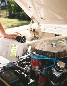 Nálepky na výmena oleja (s tvojimi údajmi)