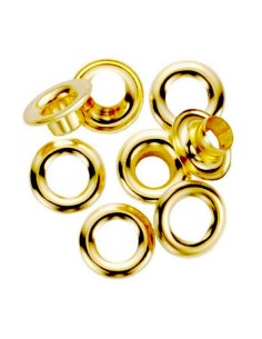 Očká na banner mosadzné