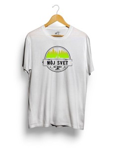 Tričko biele môj svet sú hory