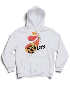 Mikina farebná s kapucňou na vlastnú grafiku 2