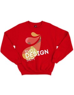 Pulóver farebný na vlastnú grafiku