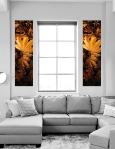 Samolepiaca tapeta na stenu listy (sada 2ks)