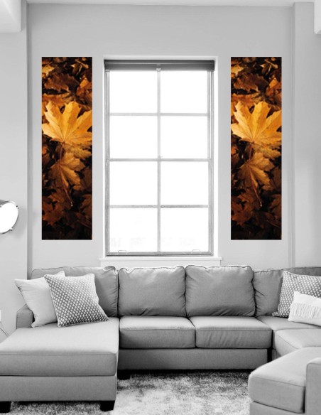 Samolepiaca tapeta na stenu listy (sada 2ks)