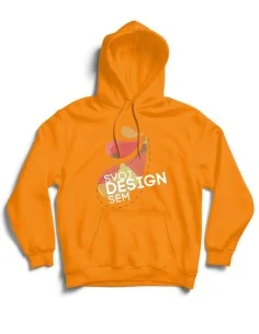 Mikina farebná s kapucňou na vlastnú grafiku