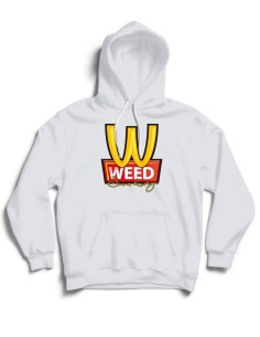Mikina biela Weed Smoking