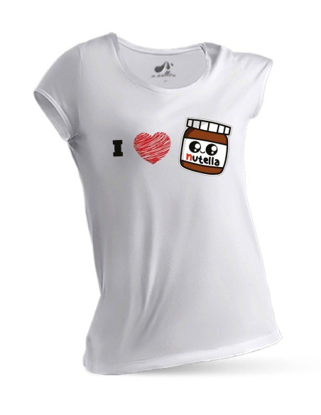 Dámske tričko s potlačou I love nutella