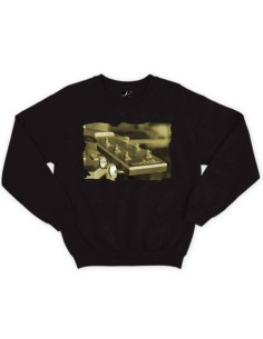 Pánsky pulóver s potlačou gitary