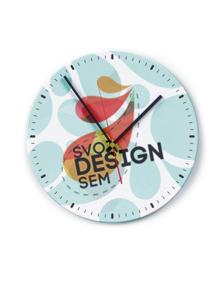 Nástenné hodiny s minútovkou s vlastnou potlačou