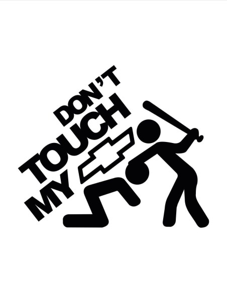 Nálepka don´t touch my chevrolet