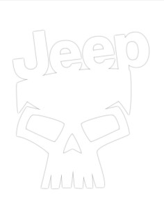 Nálepka na auto jeep 2