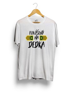 Tričko pre dedka s potlačou povýšený na dedka 2