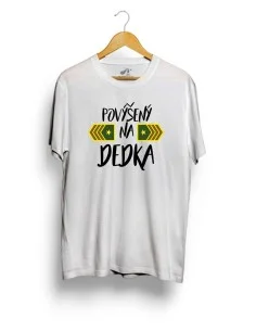 Tričko pre dedka s potlačou povýšený na dedka 2