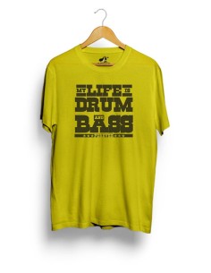 Tričko s hudobnou potlačou My life is Drum and Bass. 2